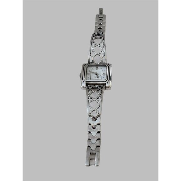 Brighton Salamanca Silver Tone Bracelet Watch New battery Lacey Look - Picture 5 of 9